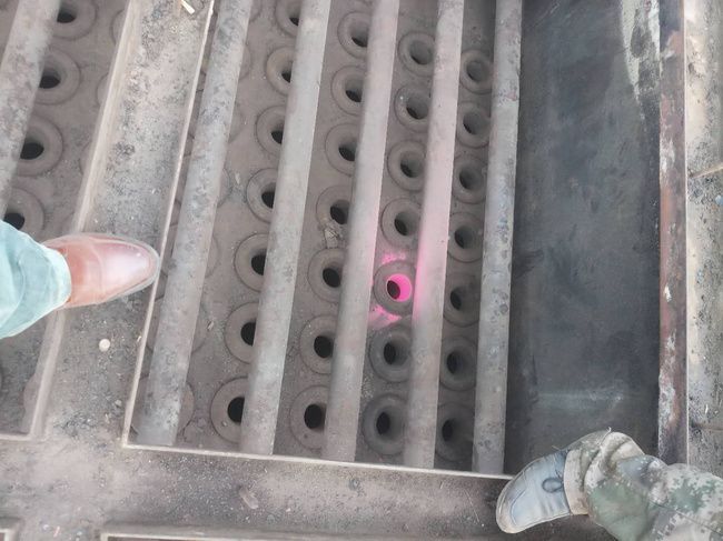 安裝后熒光粉檢漏發現的漏點